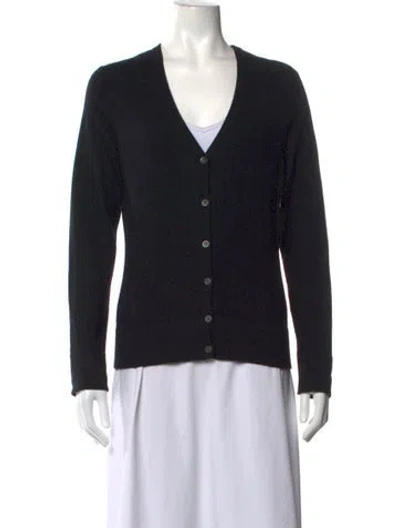 Pre-owned Tse Cashmere V-neck Sweater In Black