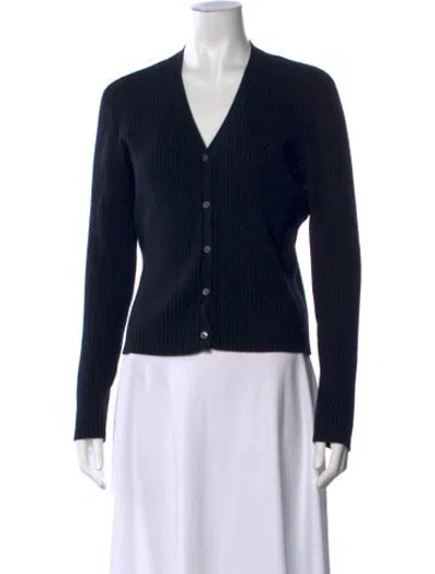 Pre-owned Tse Cashmere V-neck Sweater In Black