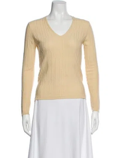 Pre-owned Tse Cashmere V-neck Sweater In Blue