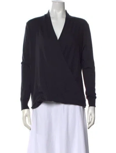 Pre-owned Tse Cashmere V-neck Sweater In Blue