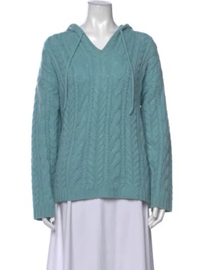 Pre-owned Tse Cashmere V-neck Sweater In Blue
