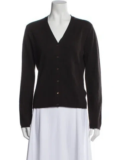 Pre-owned Tse Cashmere V-neck Sweater In Gray