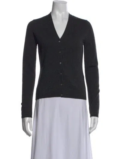 Pre-owned Tse Cashmere V-neck Sweater In Gray