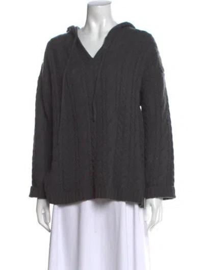 Pre-owned Tse Cashmere V-neck Sweater In Gray