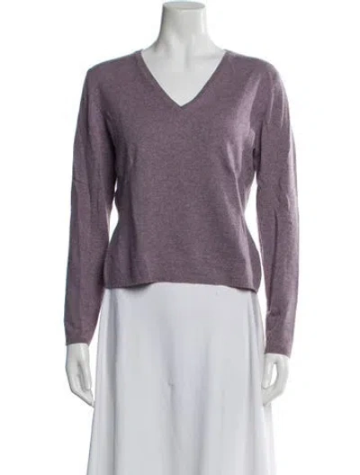 Pre-owned Tse Cashmere V-neck Sweater In Green
