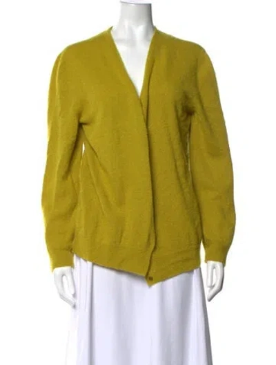 Pre-owned Tse Cashmere V-neck Sweater In Green