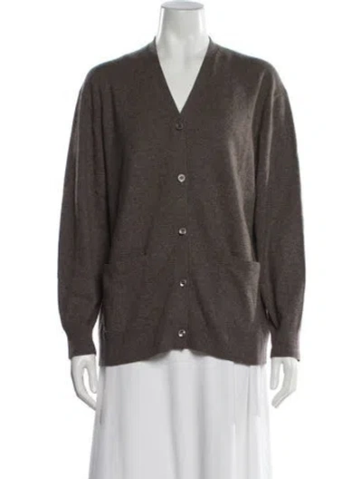 Pre-owned Tse Cashmere V-neck Sweater In Neutral