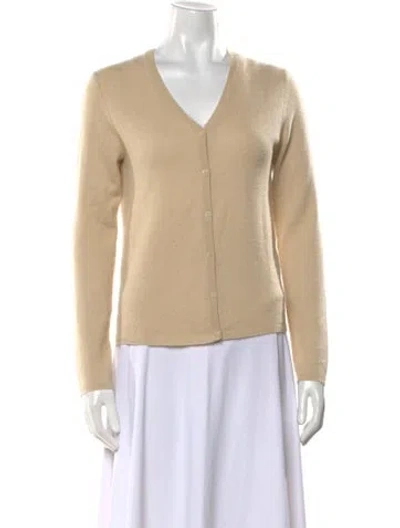 Pre-owned Tse Cashmere V-neck Sweater In Neutral