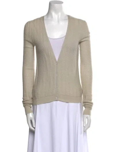 Pre-owned Tse Cashmere V-neck Sweater In Neutral