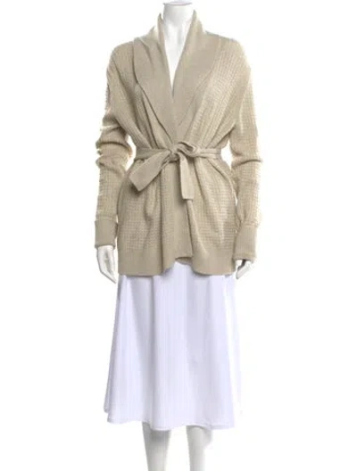 Pre-owned Tse Cashmere V-neck Sweater In Neutral