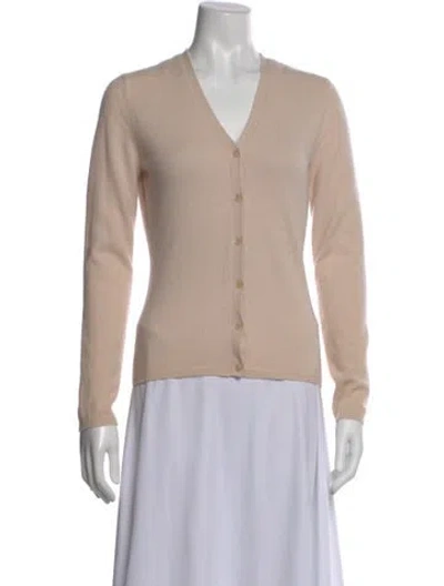 Pre-owned Tse Cashmere V-neck Sweater In Neutral