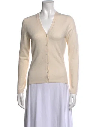 Pre-owned Tse Cashmere V-neck Sweater In Neutral