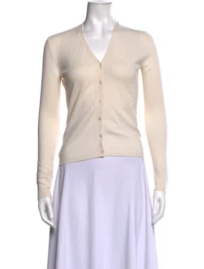 Pre-owned Tse Cashmere V-neck Sweater In Neutrals