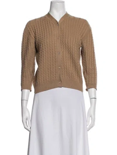 Pre-owned Tse Cashmere V-neck Sweater In Neutrals