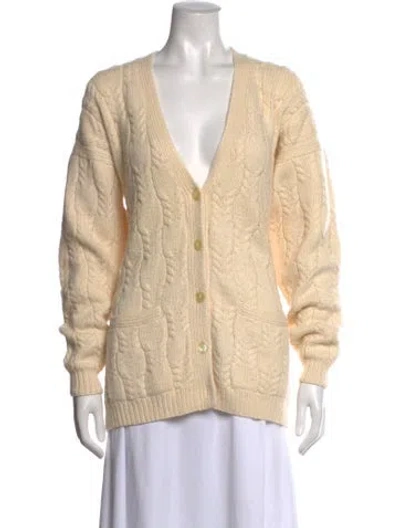 Pre-owned Tse Cashmere V-neck Sweater In Neutrals
