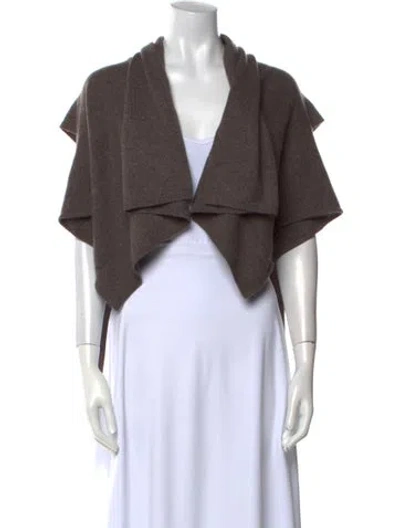 Pre-owned Tse Cashmere V-neck Sweater W/ Tags In Brown