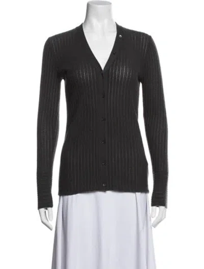 Pre-owned Tse Cashmere V-neck Sweater W/ Tags In Grey