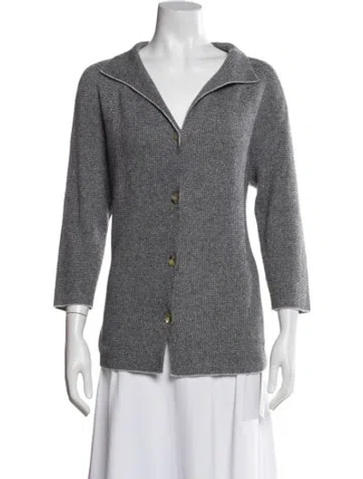 Pre-owned Tse Cashmere V-neck Sweater In White