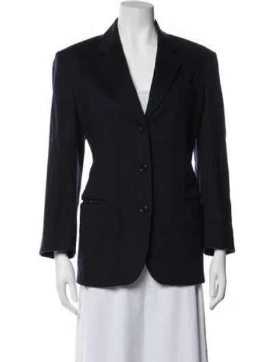 Pre-owned Tse Cashmere Wool Blazer In Blue