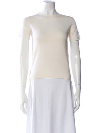 Pre-owned Tse Cashmere Wool Crew Neck Sweater In Neutral