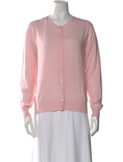 Pre-owned Tse Cashmere Wool Crew Neck Sweater In Pink