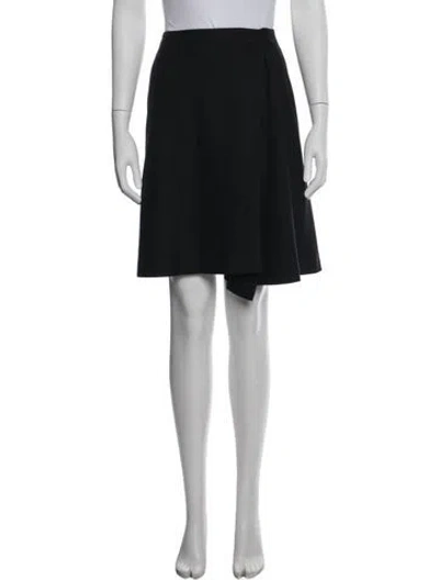 Pre-owned Tse Cashmere Wool Mini Skirt In Black