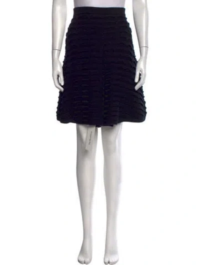 Pre-owned Tse Cashmere Wool Mini Skirt In Black