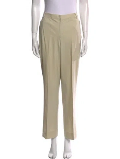 Pre-owned Tse Cashmere Wool Straight Leg Pants In Neutral