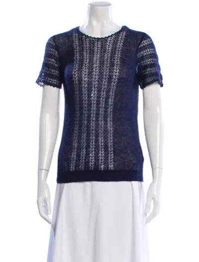 Pre-owned Tse Crew Neck Sweater In Blue