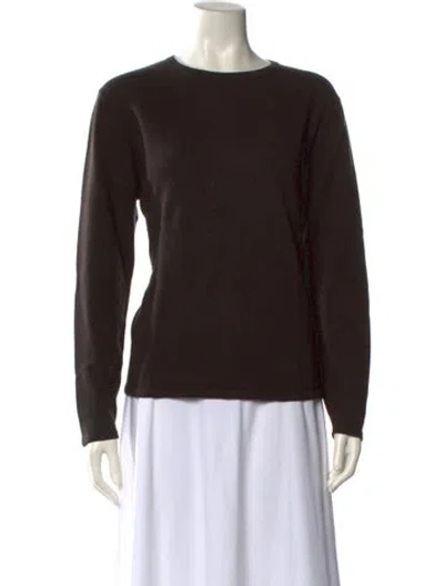 Pre-owned Tse Crew Neck Sweater In Brown