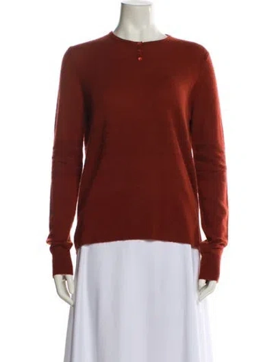 Pre-owned Tse Crew Neck Sweater In Red