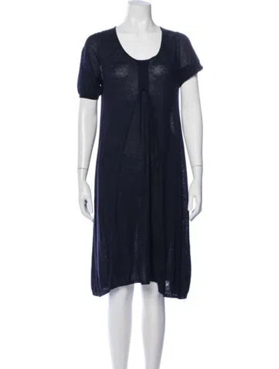 Pre-owned Tse Linen Knee-length Dress In Black