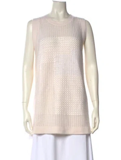 Pre-owned Tse Linen Scoop Neck Sweater W/ Tags In Neutral
