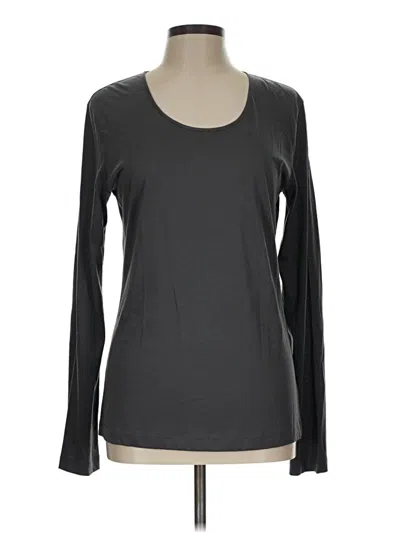 Pre-owned Tse Long Sleeve T-shirt In Gray
