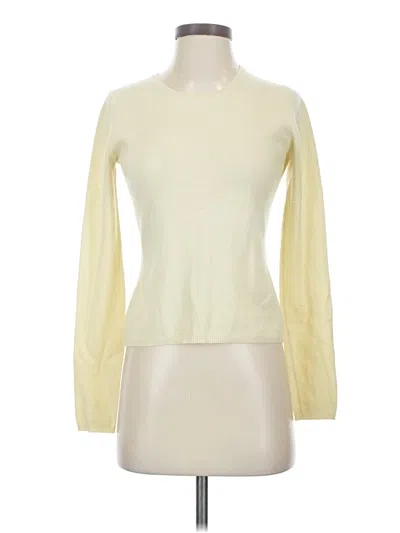 Pre-owned Tse Long Sleeve T-shirt In Ivory