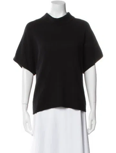 Pre-owned Tse Mock Neck Sweater In Black