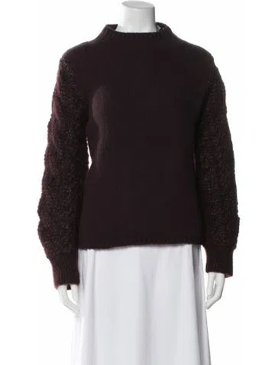 Pre-owned Tse Mock Neck Sweater W/ Tags In Brown