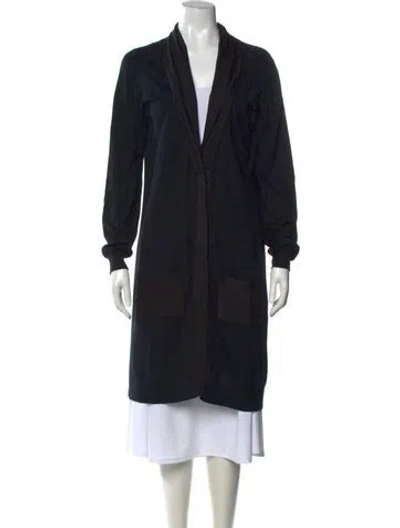 Pre-owned Tse Open Front Sweater In Black