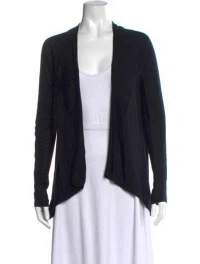 Pre-owned Tse Open Front Sweater In Black