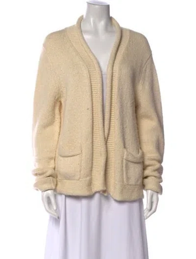 Pre-owned Tse Open Front Sweater In Neutral