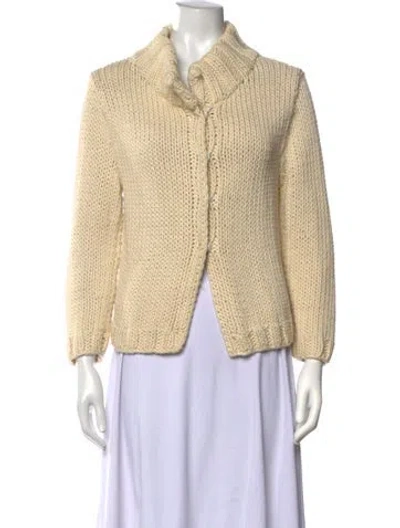 Pre-owned Tse Open Front Sweater In Neutrals