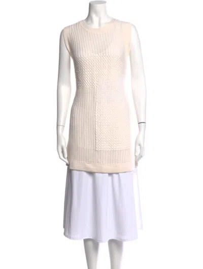 Pre-owned Tse Patchwork Tunic Cashmere Sweater In Neutrals