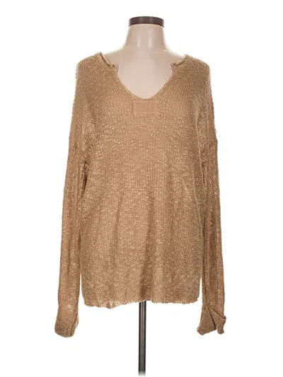 Pre-owned Tse Pullover Sweater In Tan