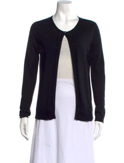 Pre-owned Tse Scoop Neck Sweater In Black