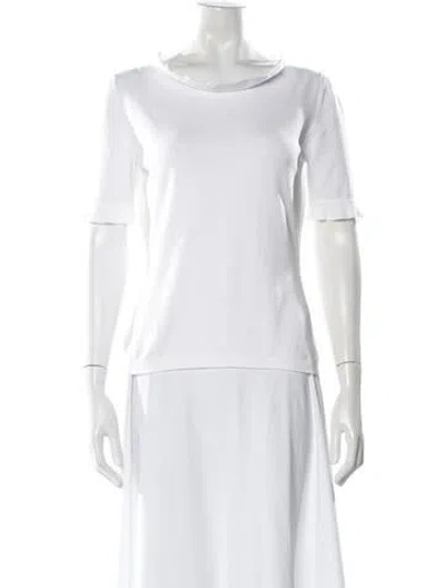 Pre-owned Tse Scoop Neck Sweater In Blue