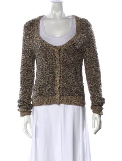 Pre-owned Tse Scoop Neck Sweater In Gray