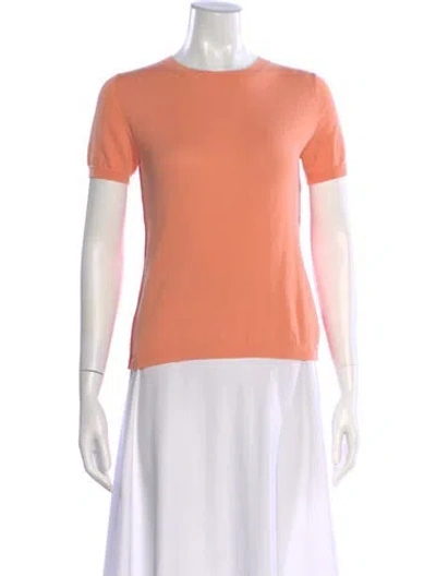 Pre-owned Tse Scoop Neck Sweater In Orange