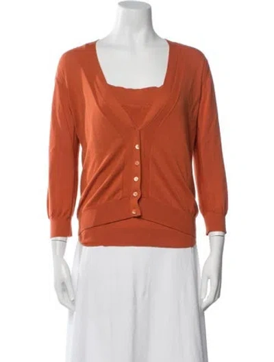 Pre-owned Tse Set W/ Tags In Orange