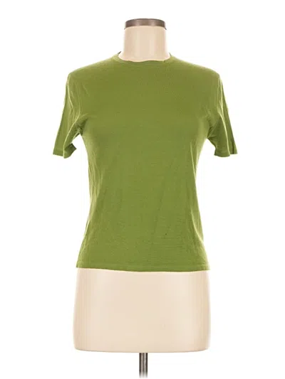 Pre-owned Tse Short Sleeve Turtleneck In Green
