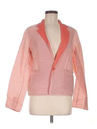 Pre-owned Tse Silk Blazer Jacket In Pink